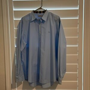 BURBERRY
William pale blue poplin shirt XXL